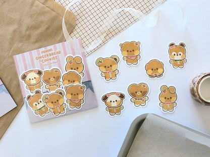 Minini Gingerbread Cookies Sticker Pack