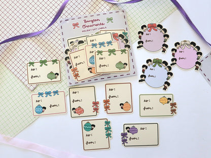 Bangtan Ornaments Holiday Gift Labels Pack