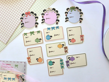 Bangtan Ornaments Holiday Gift Labels Pack