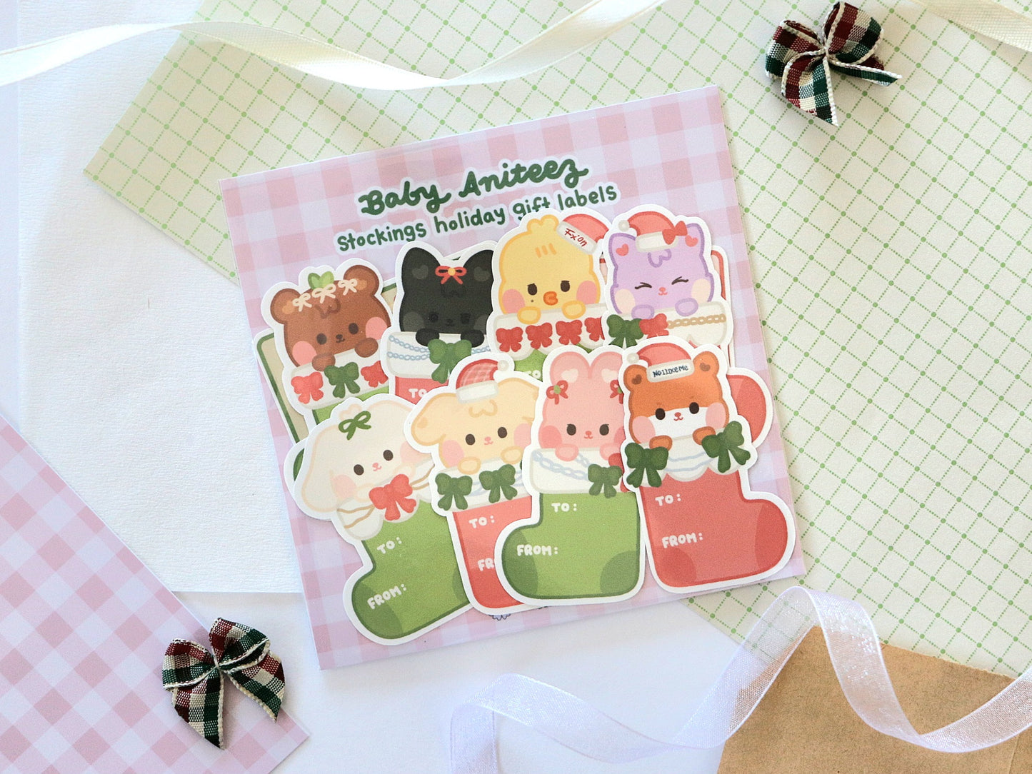 Baby Aniteez Stockings Holiday Gift Labels Pack