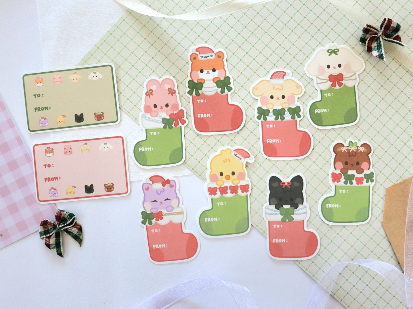 Baby Aniteez Stockings Holiday Gift Labels Pack