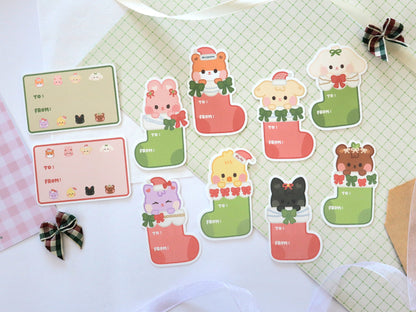 Baby Aniteez Stockings Holiday Gift Labels Pack