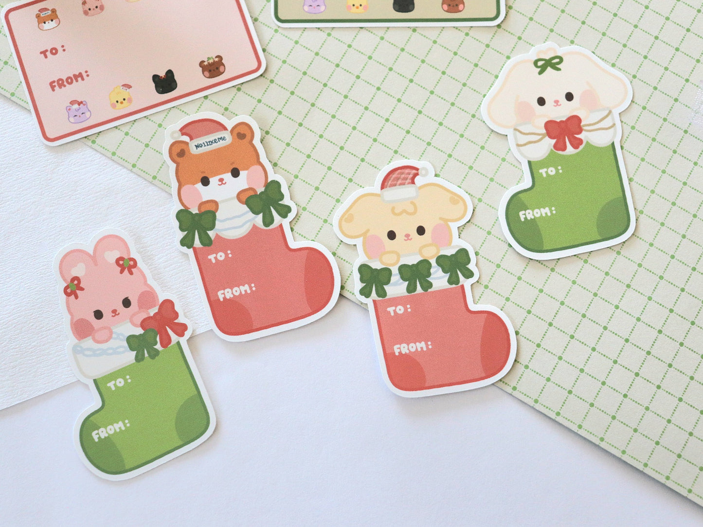 Baby Aniteez Stockings Holiday Gift Labels Pack