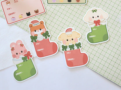 Baby Aniteez Stockings Holiday Gift Labels Pack