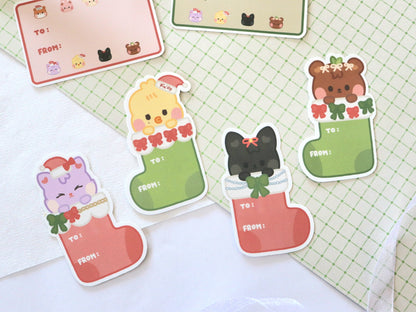 Baby Aniteez Stockings Holiday Gift Labels Pack