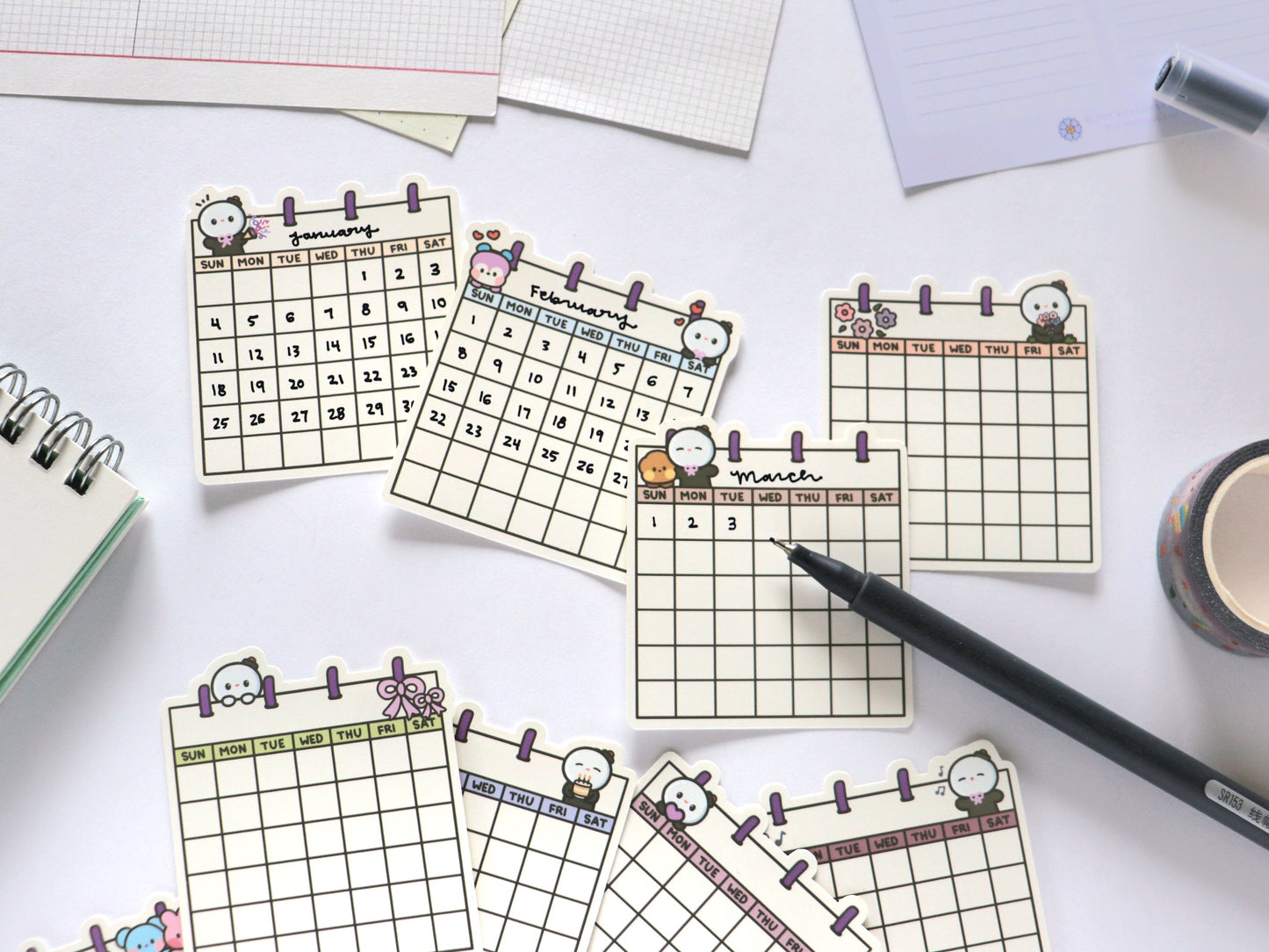 ARMY's Year Blank Calendar Sticker Pack