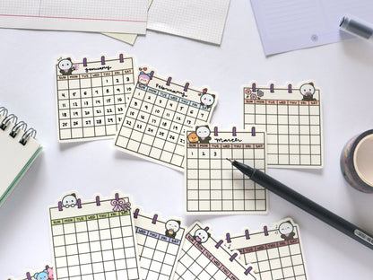 ARMY's Year Blank Calendar Sticker Pack