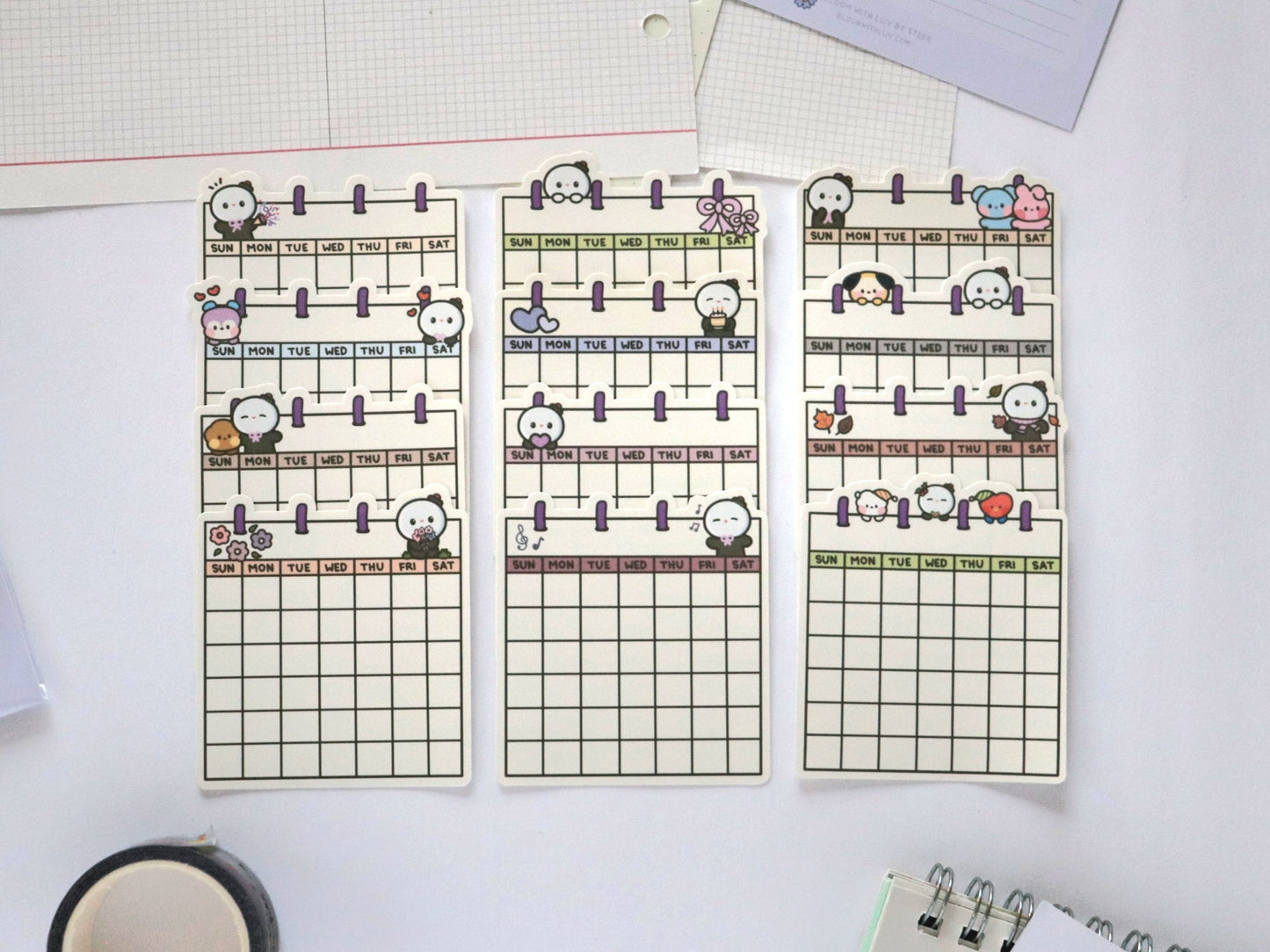 ARMY's Year Blank Calendar Sticker Pack