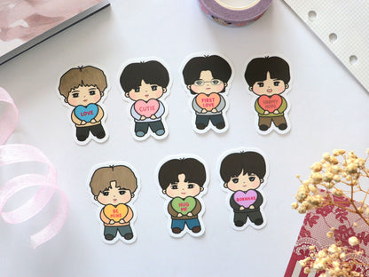 Sweet Bangtan Hearts Sticker Pack