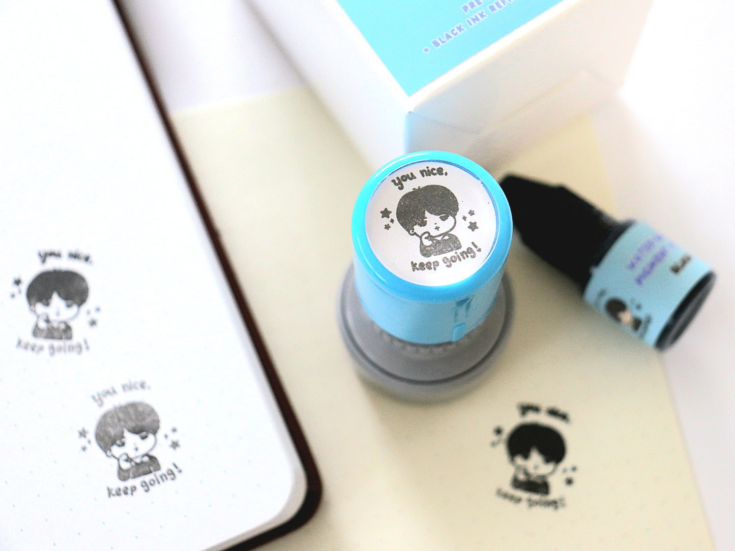 Jimin Nice Affirmation Self-Ink Stamp Set