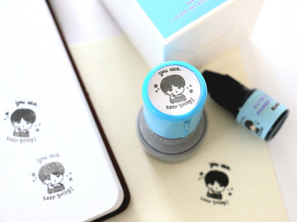 Jimin Nice Affirmation Self-Ink Stamp Set