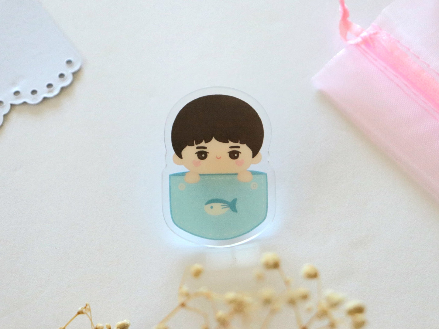 Pocket Jinnie Acrylic Pin