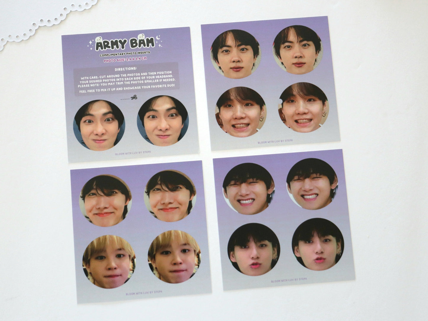 ARMY Bam Photo Plush Headband