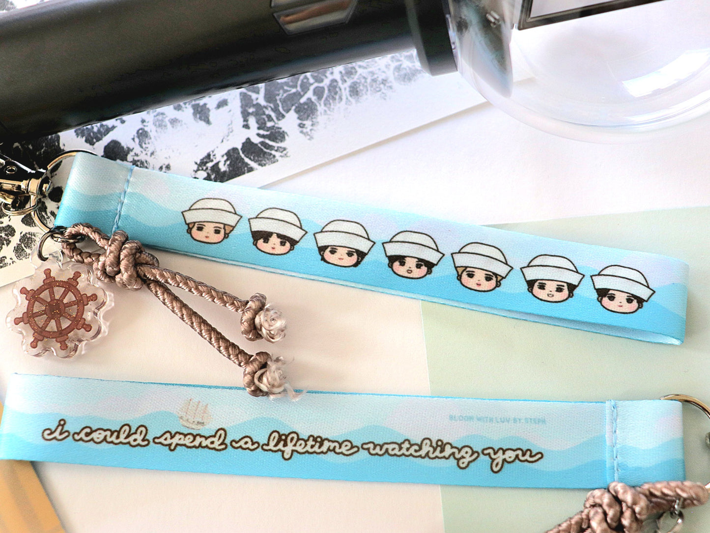 Swim Wrist Strap Lanyard Keychain