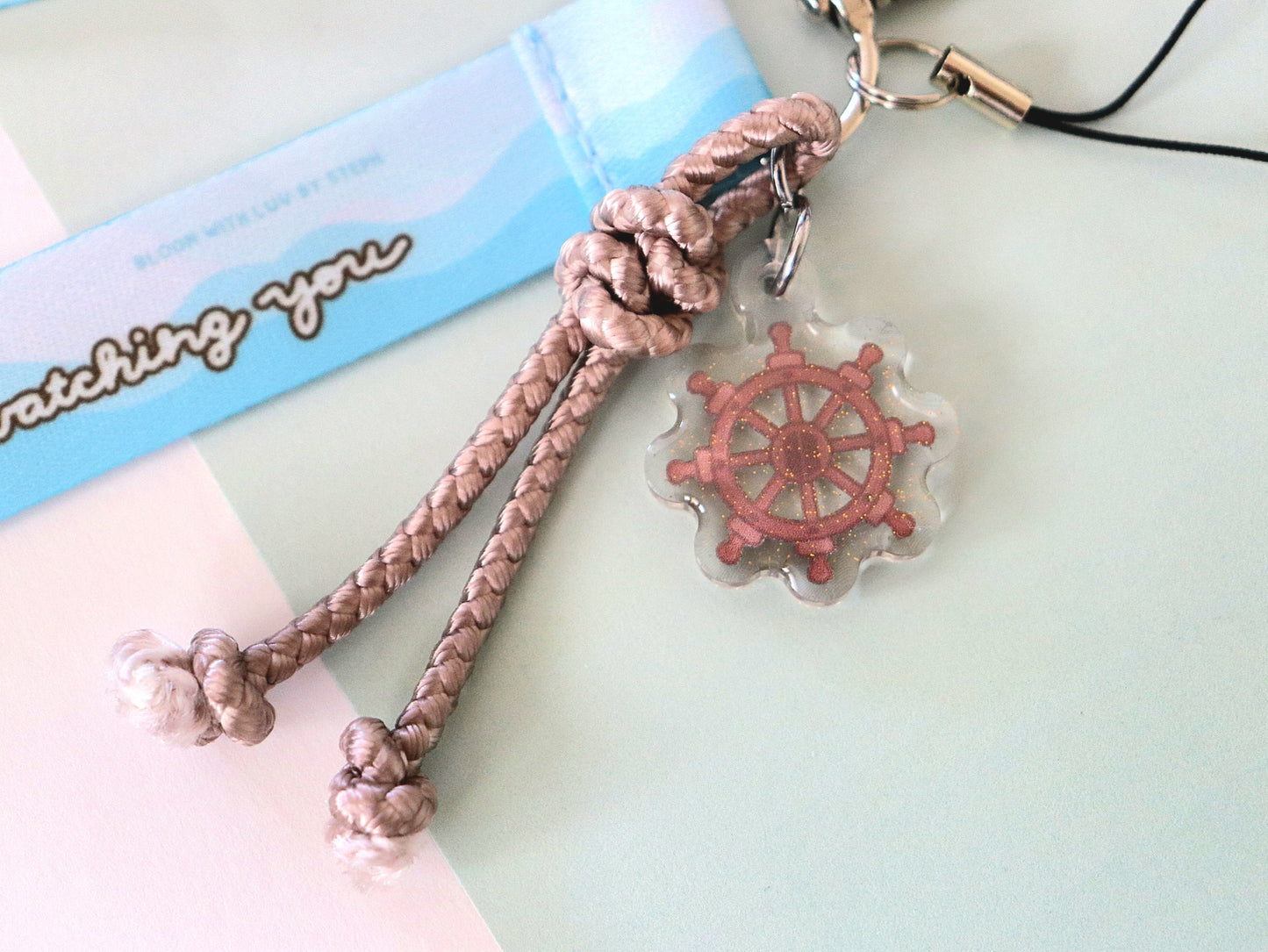 Swim Wrist Strap Lanyard Keychain