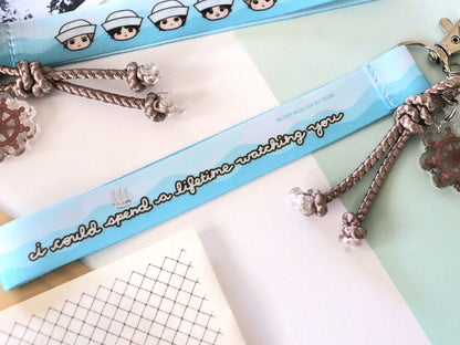 Swim Wrist Strap Lanyard Keychain