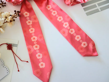 Mugunghwa (Hibiscus) Scrunchie