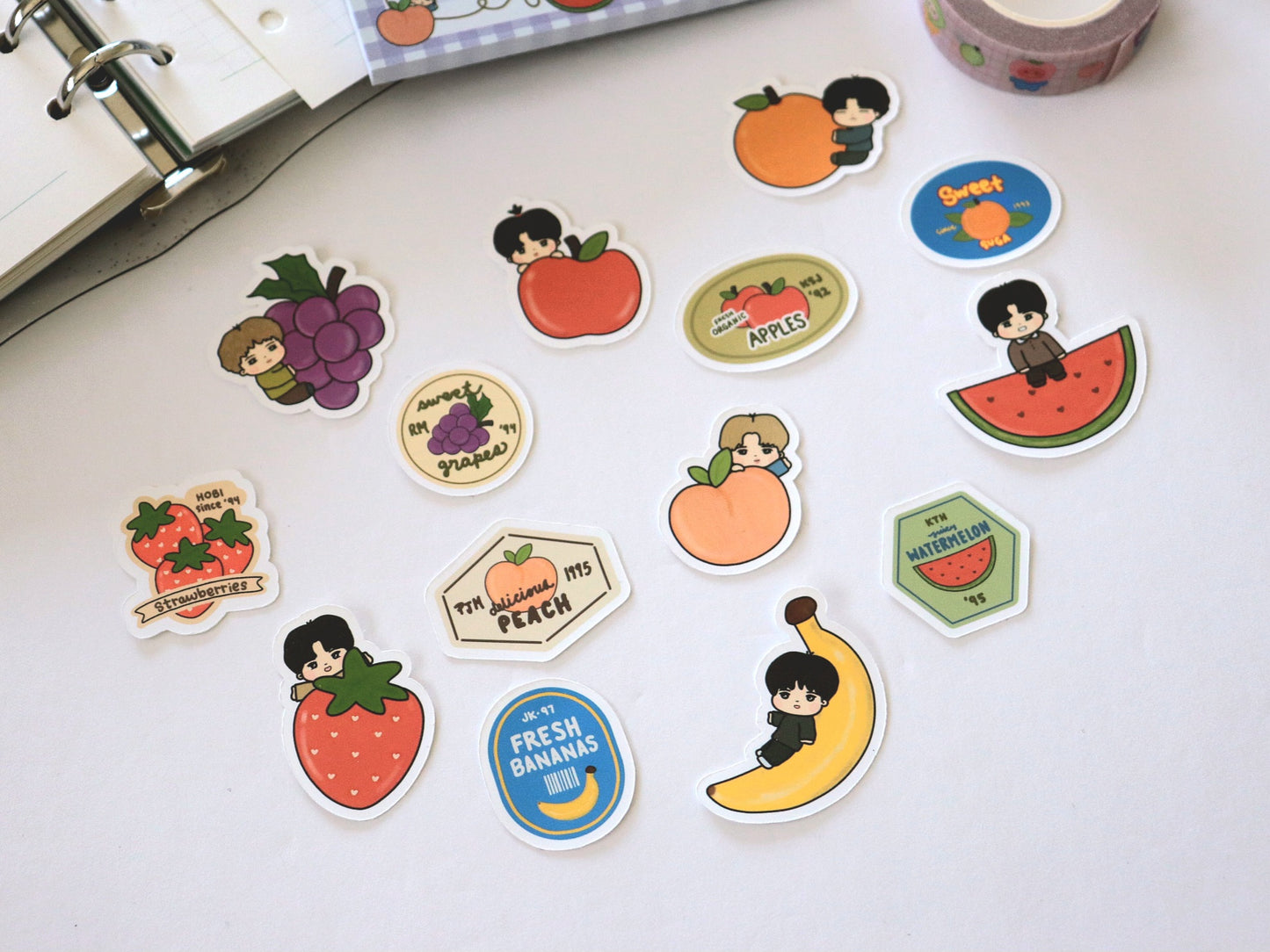 Bangtan Fruits Sticker Pack