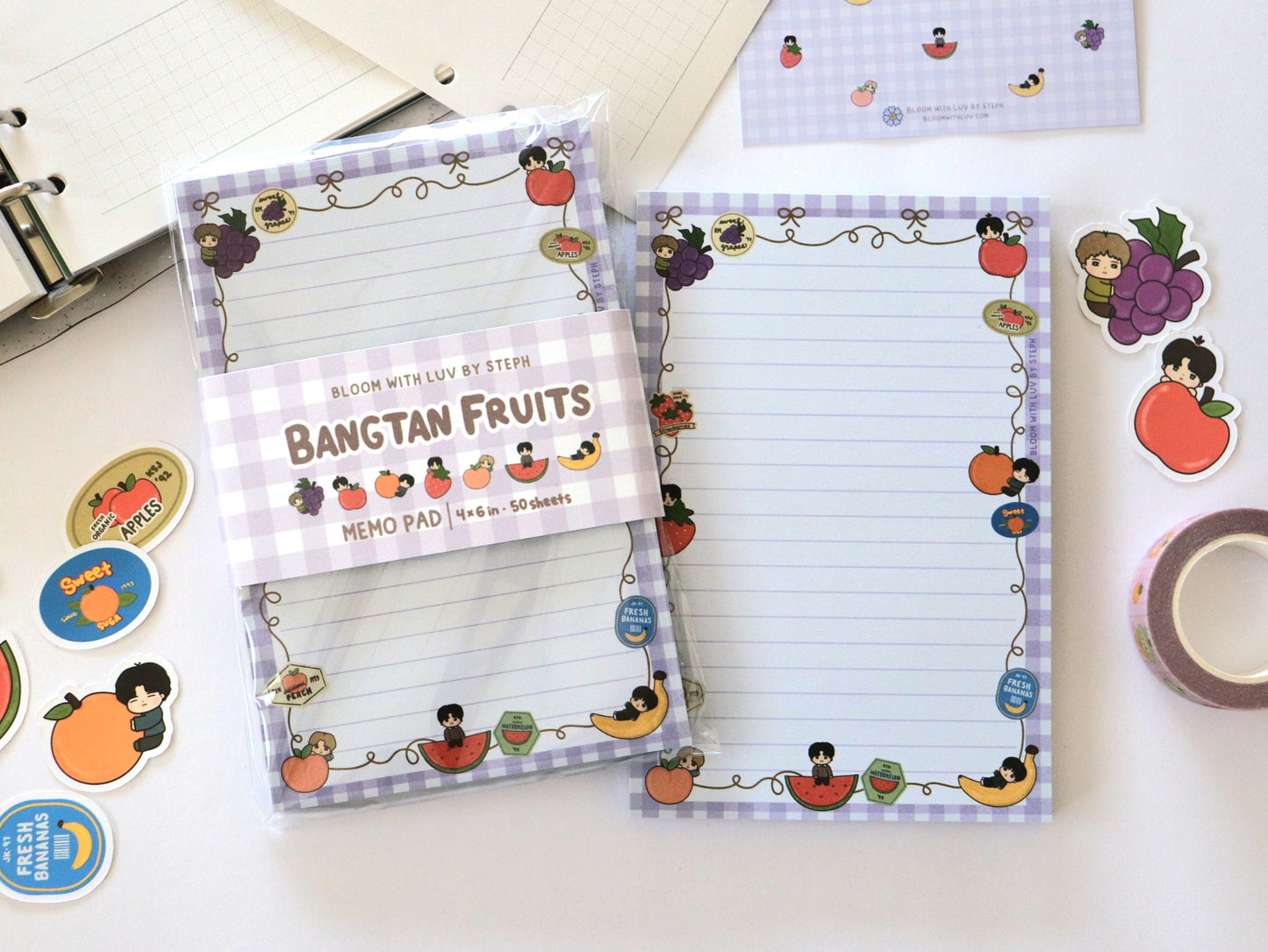 Bangtan Fruits Memo Pad