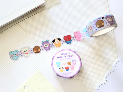 ARMY's Mini Friends Die Cut Washi Tape