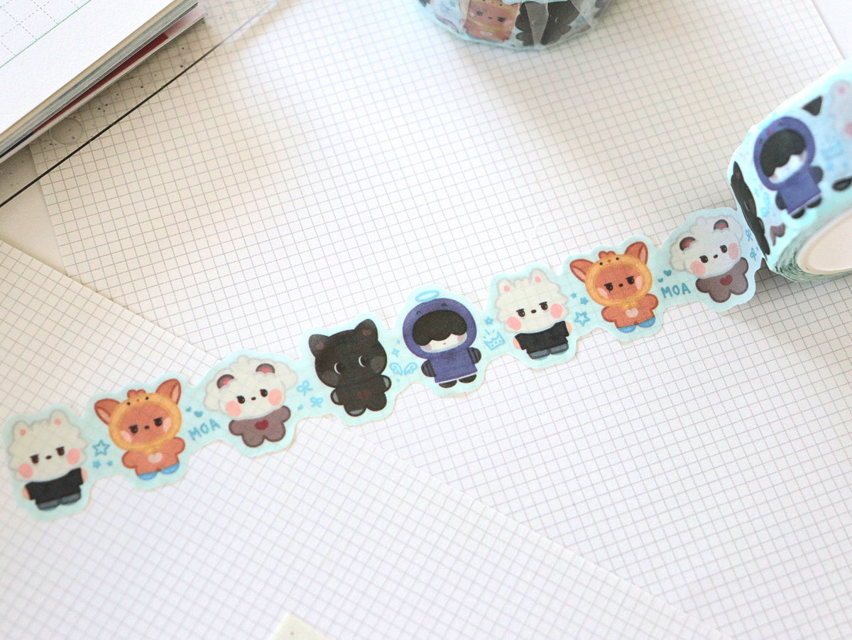 MOA's Mini Friends Die Cut Washi Tape