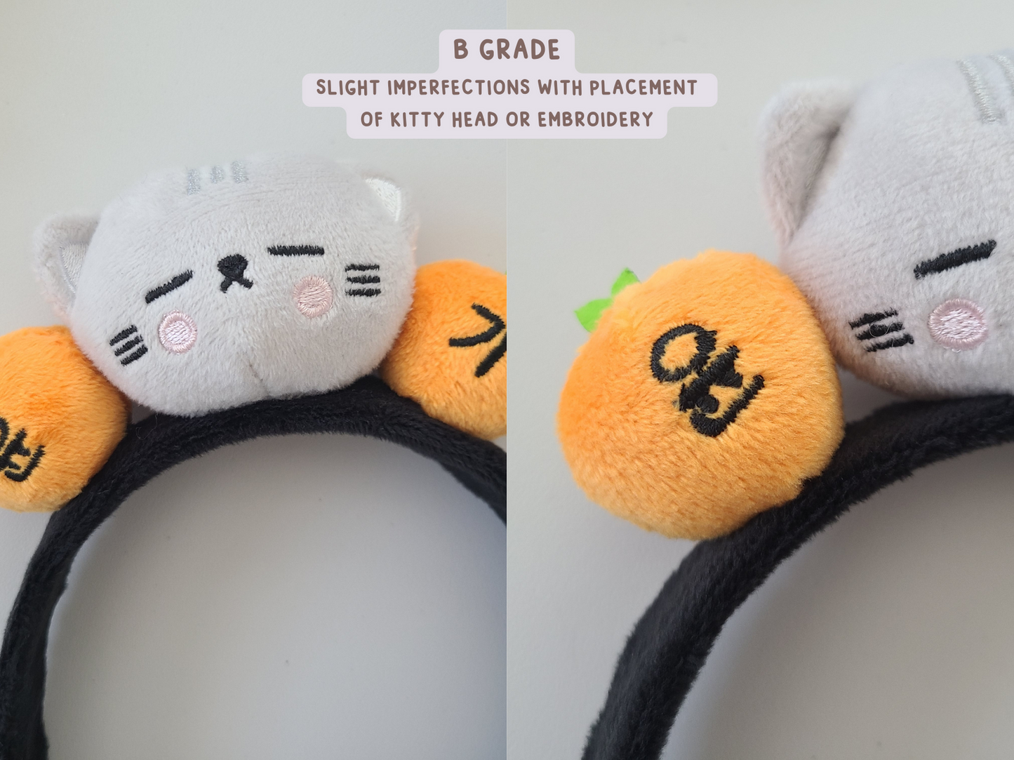 Yoongi Tangerine Kitty Plush Headband – Bloom With Luv