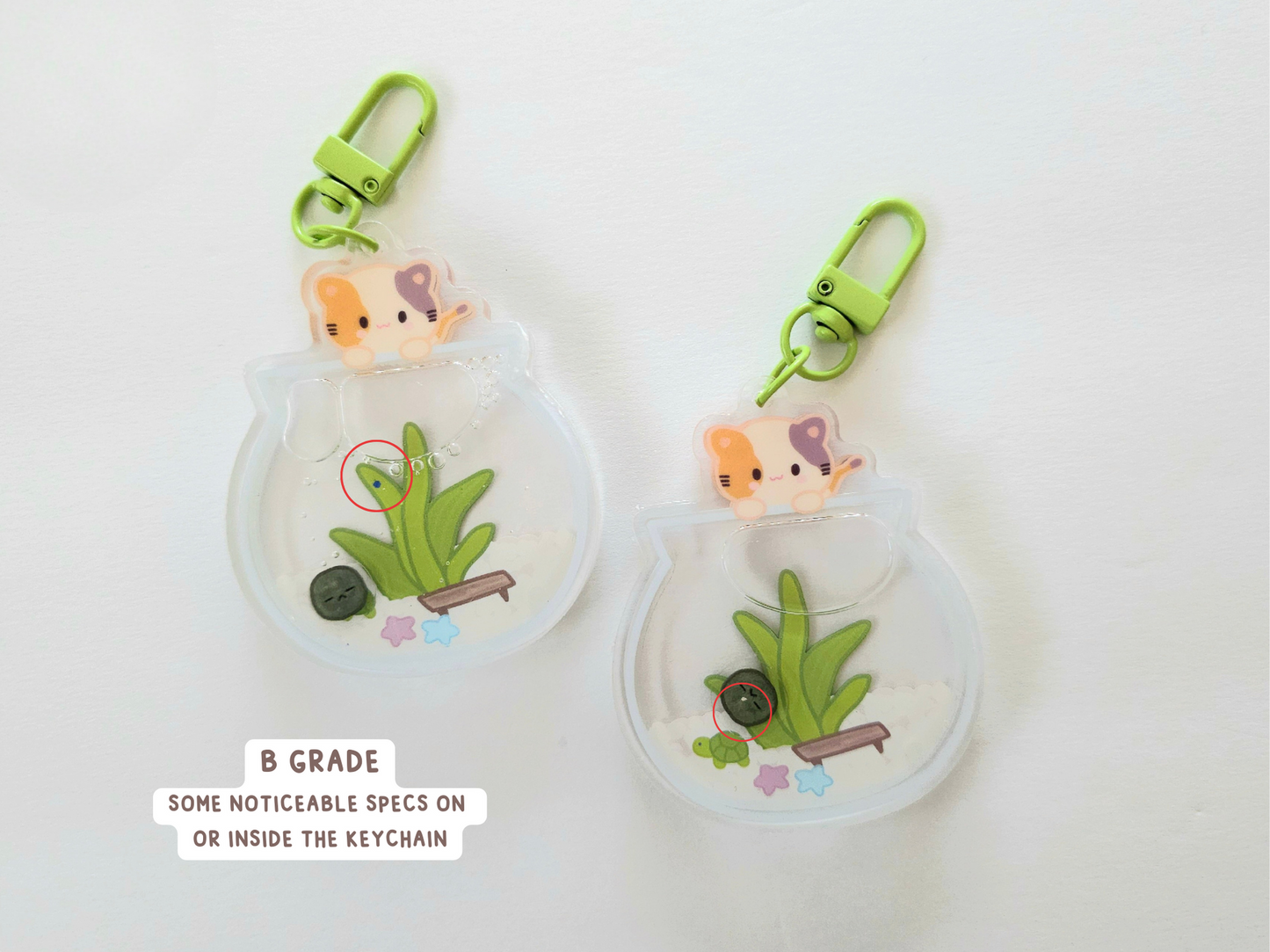 Yoonmin Marimo Aquarium Liquid Shaker Keychain