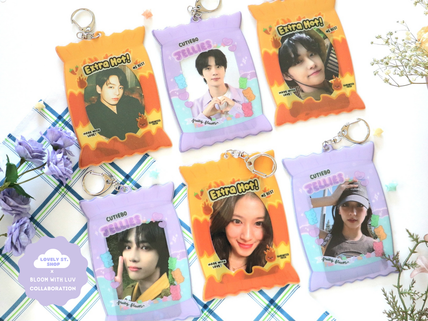 Hot Chips and Sweet Jellies Photocard Holders - Lovely St. Shop x Bloom With Luv Collab