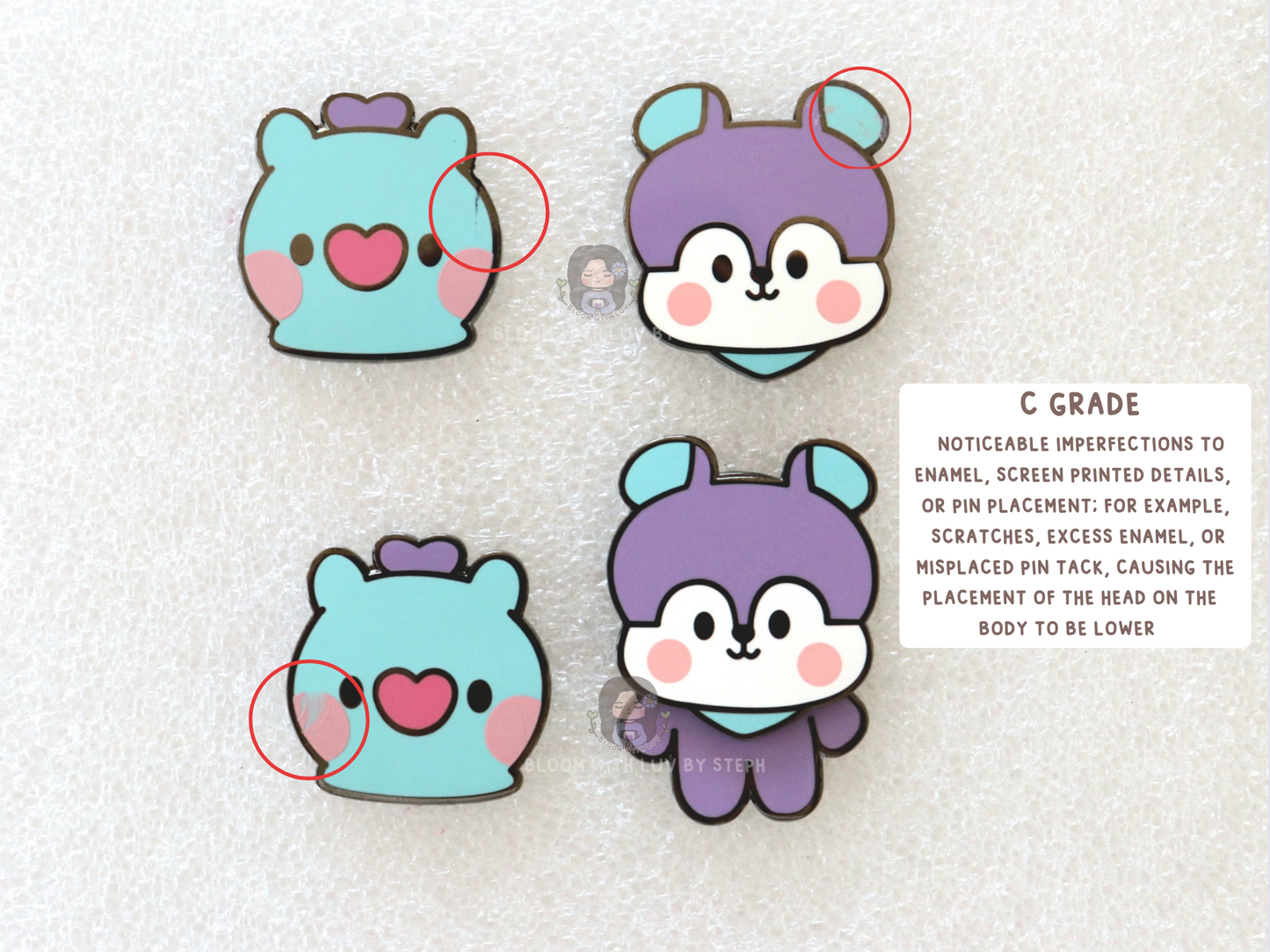 Baby Mang Interchangeable Enamel Pin Set