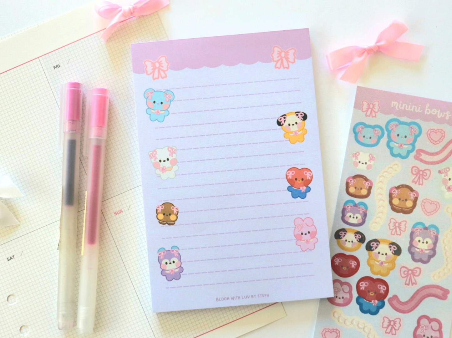 Minini Bows Memo Pad