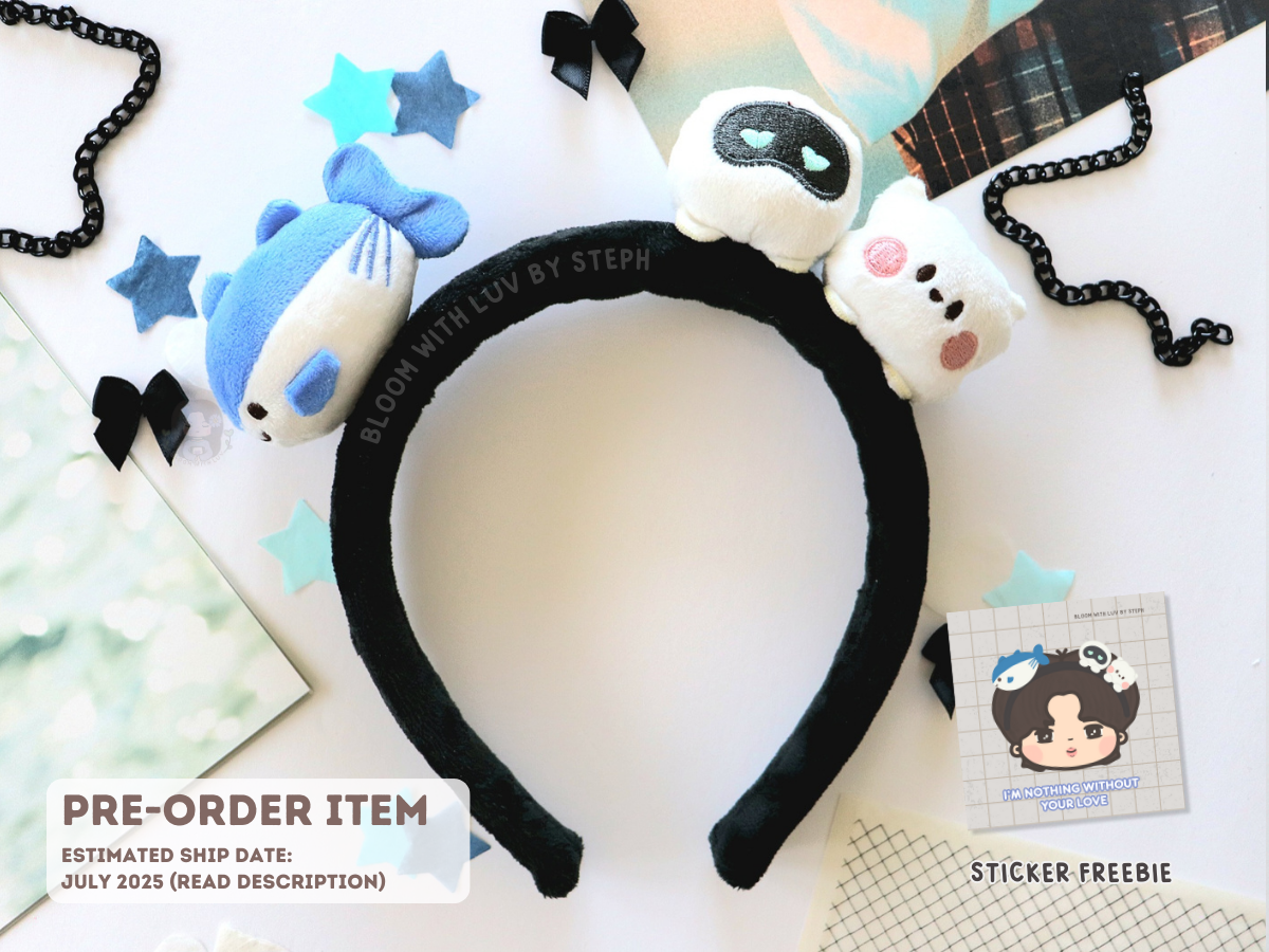 [PRE-ORDER] Seokjinnie's Buddies Plush Headband | Est. Ship Date: July 2025 (read description)