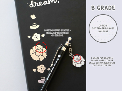 Yoongi Lotus Flower Journal and Charm Pen Set