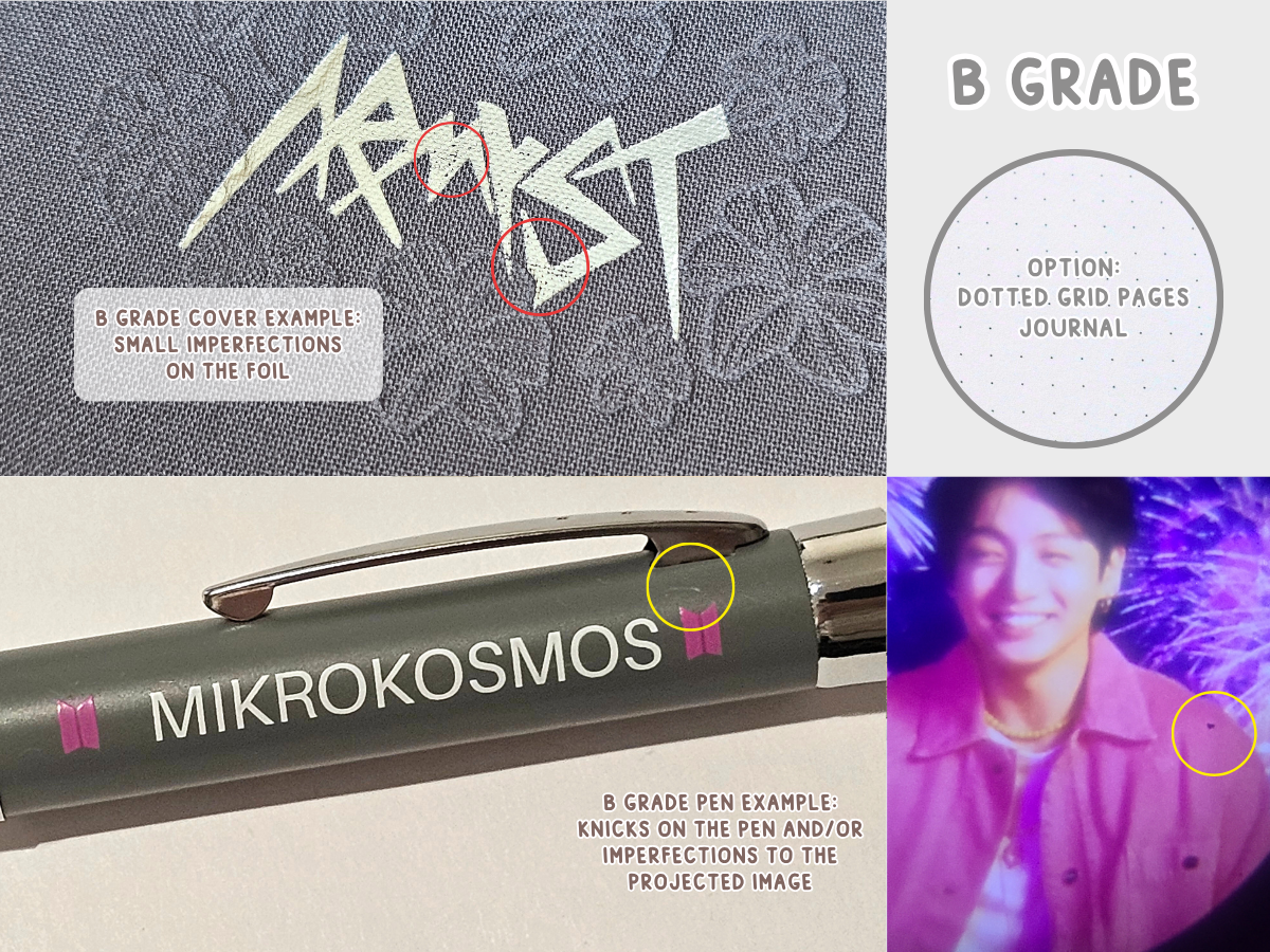 Jungkook ARMYST Journal and Mikrokosmos Pen Set