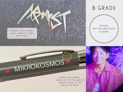 Jungkook ARMYST Journal and Mikrokosmos Pen Set