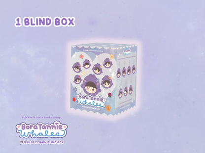BoraTannie Whales Plush Keychain Blind Box - Bloom With Luv x Starlust Shop Collab