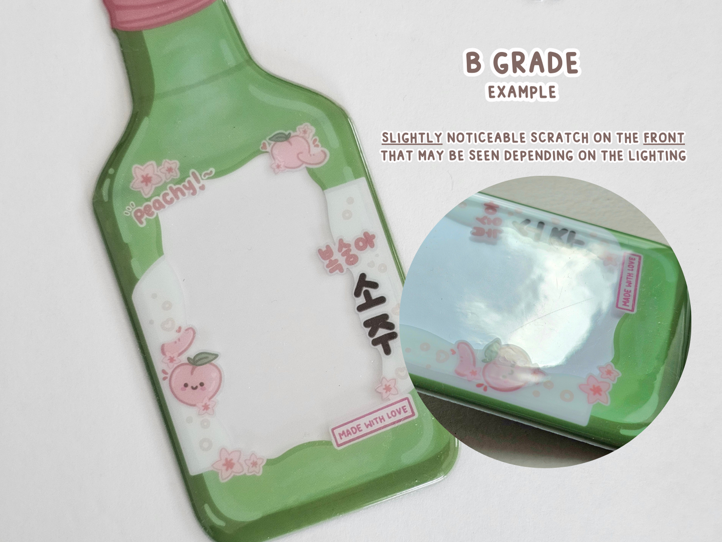 Korean Food Soju and Corn Dog Photocard Holders - Lovely St. Shop x Bloom With Luv Collab