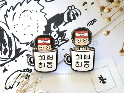 LOST! Namjoon in a Mug Sliding Enamel Pin