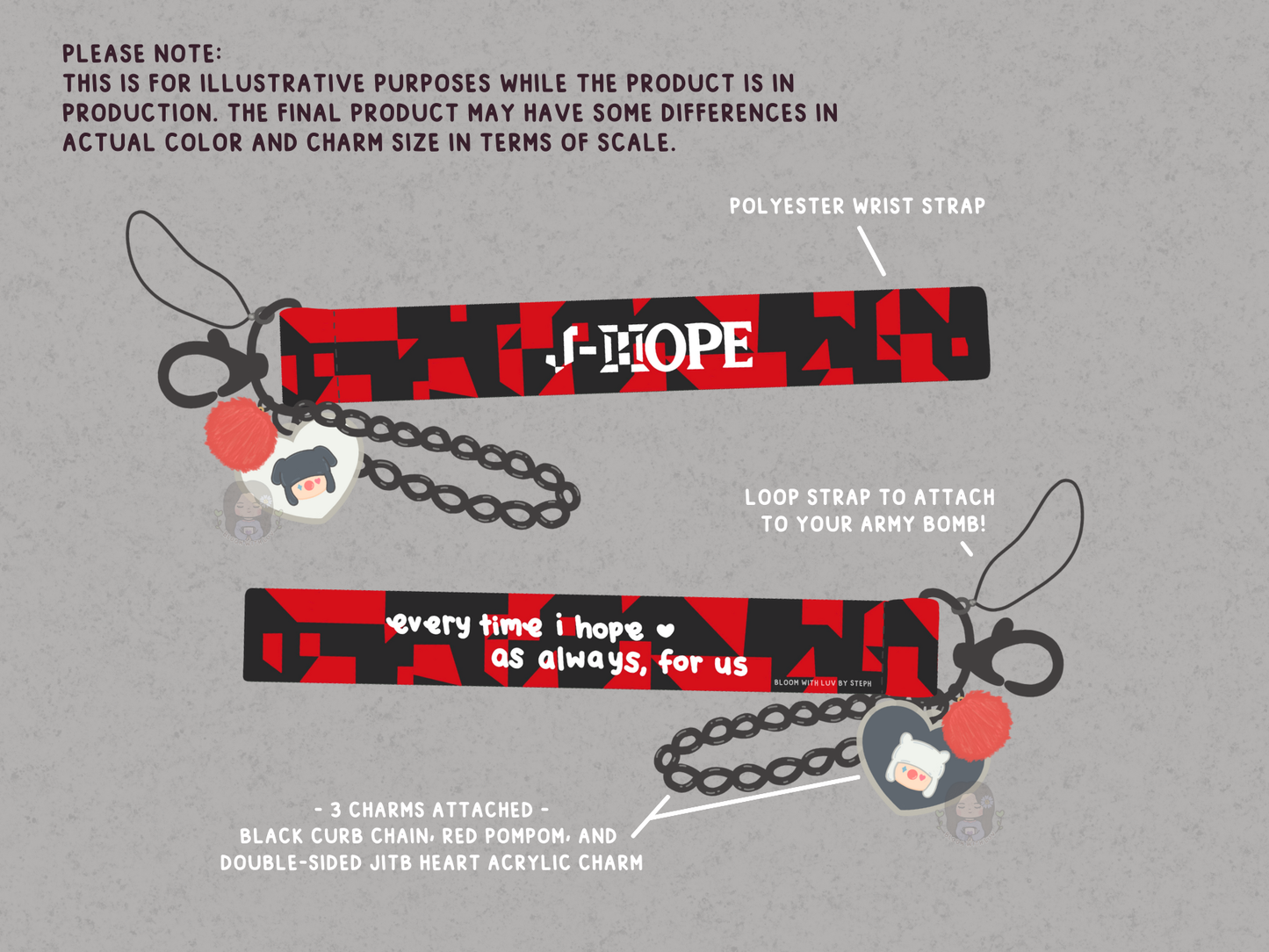 [PRE-ORDER] HOPE Wrist Strap Lanyard Keychain | Est. Ship Date: March 2025 (read description)