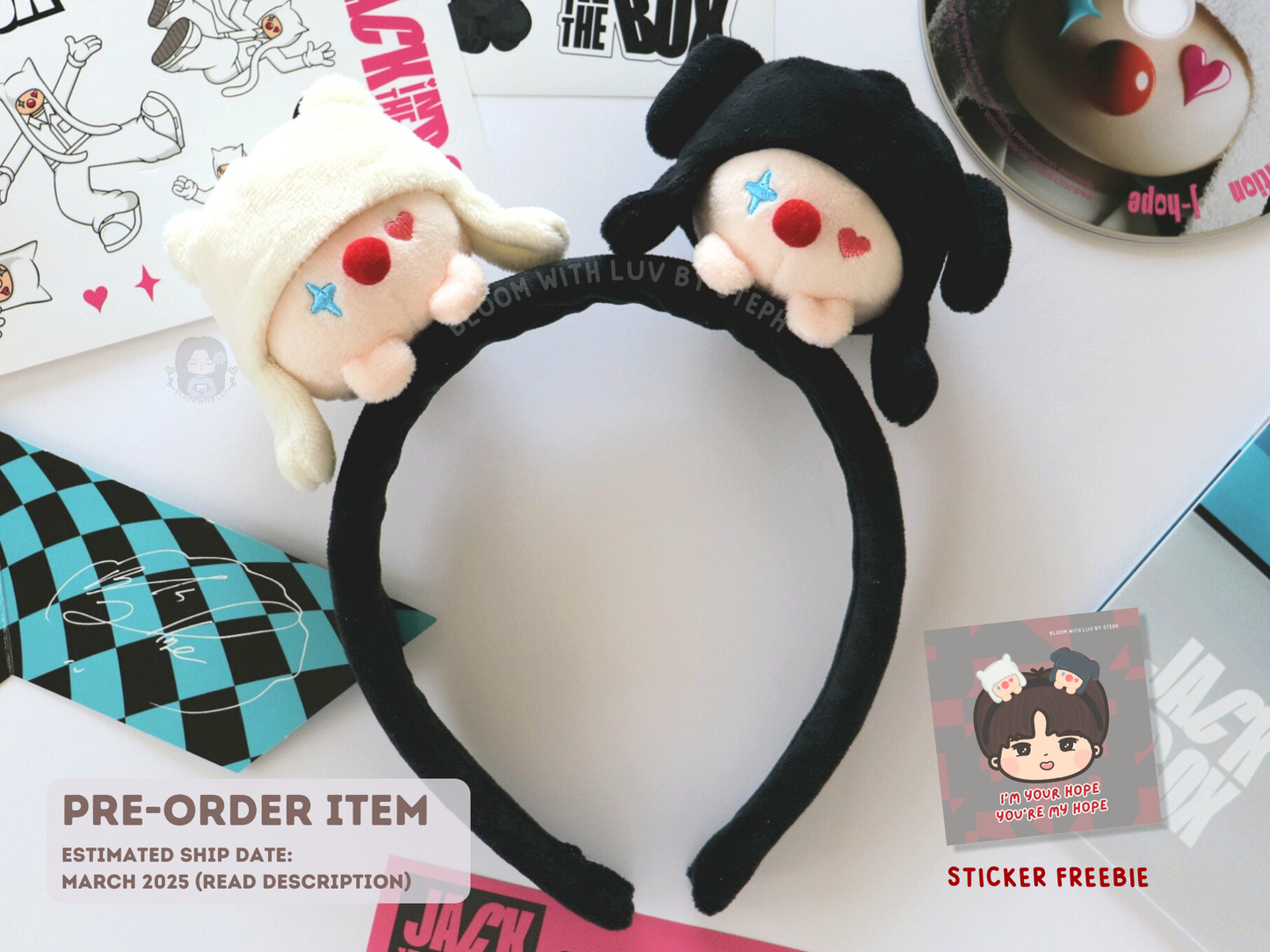 [PRE-ORDER] HOPE Jack in the Box Plush Headband | Est. Ship Date: March 2025 (read description)