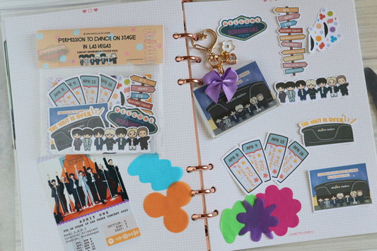 Permission to Dance on Stage in Las Vegas Concert Memorabilia Sticker Pack