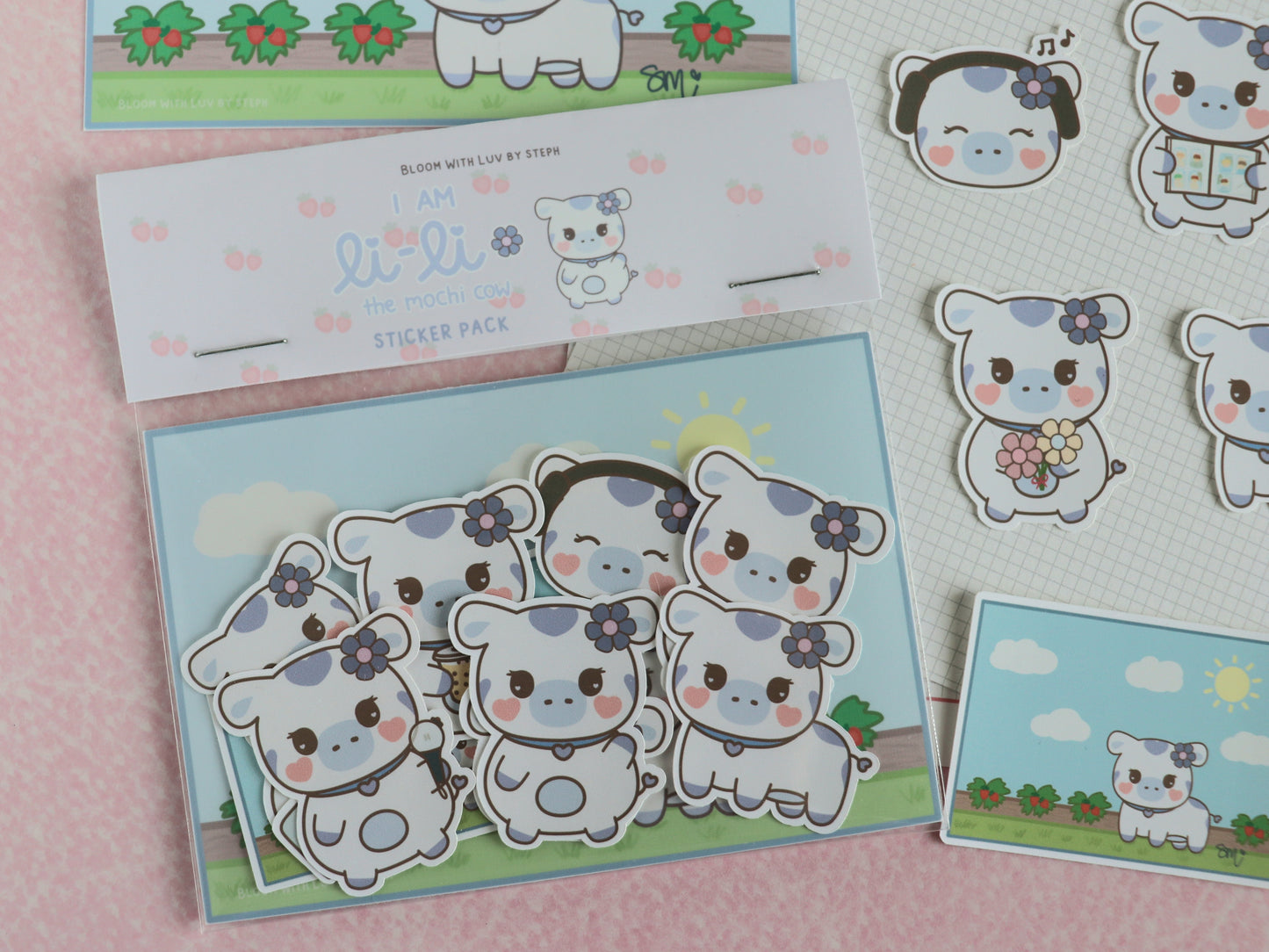 I Am Li-Li the Mochi Cow Sticker Pack