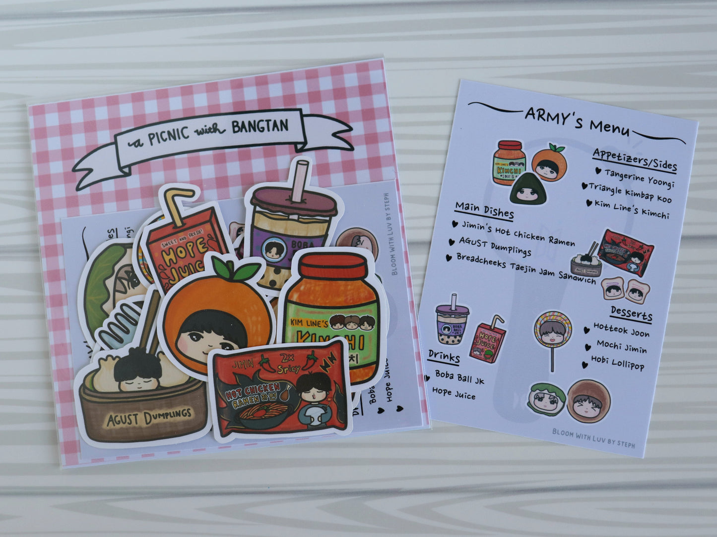 A Picnic with Bangtan Foodie Sticker Pack