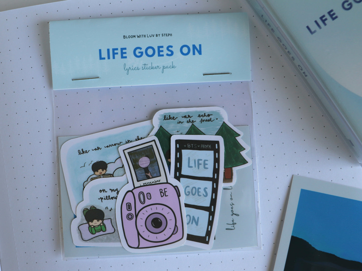 Life Goes On Lyrics Sticker Pack