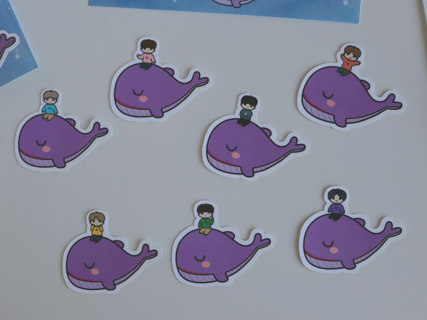 Borahae Whale OT7 Mini Sticker Pack