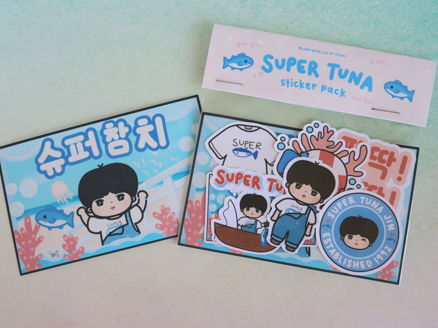 Jin Super Tuna Sticker Pack