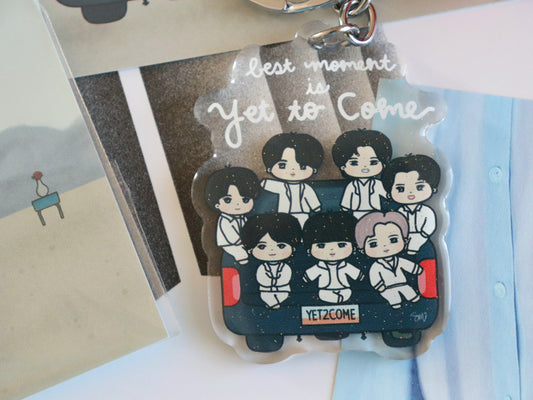 Yet to Come Glitter Keychain