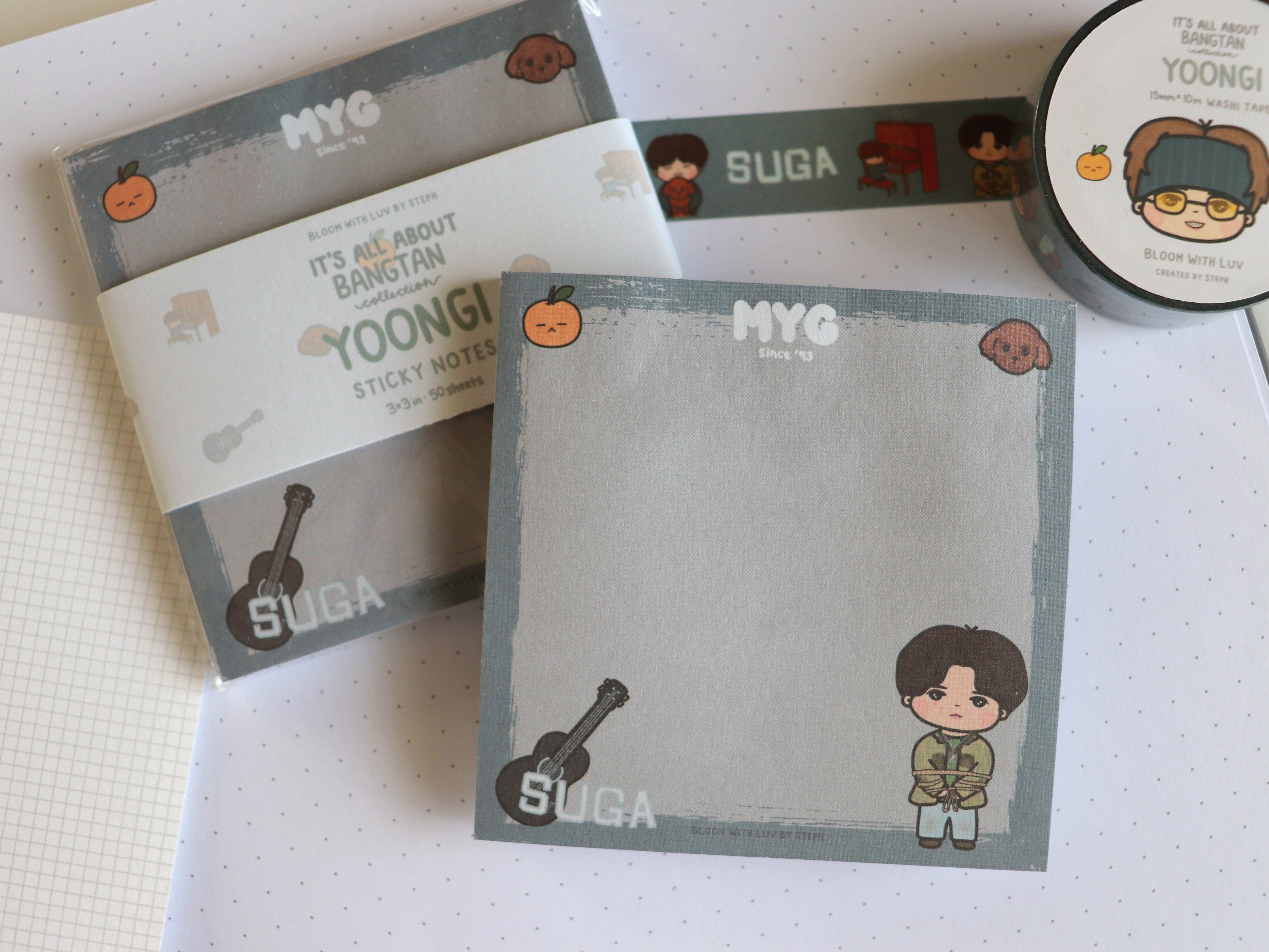 It's All About Yoongi - Sticky Notes Pad - [It's All About Bangtan Col ...