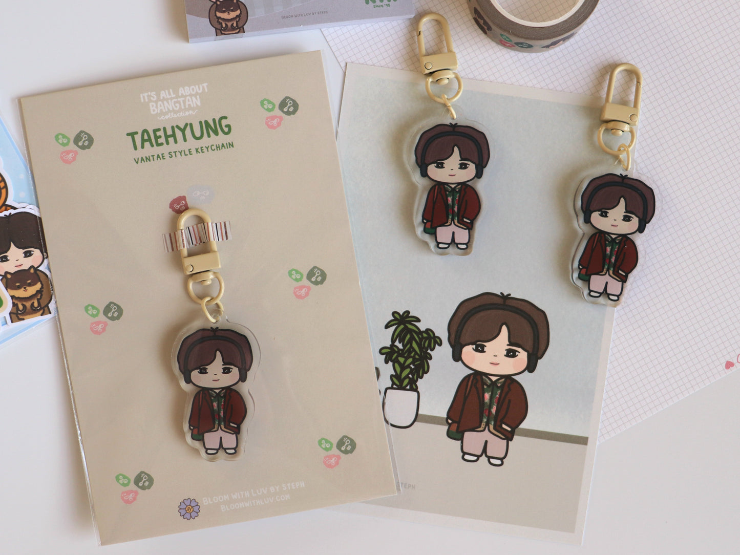 It's All About Taehyung - Vantae Style Keychain - [It's All About Bangtan Collection]