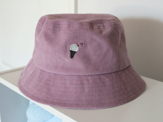 Borahae ARMY Purple Corduroy Bucket Hat