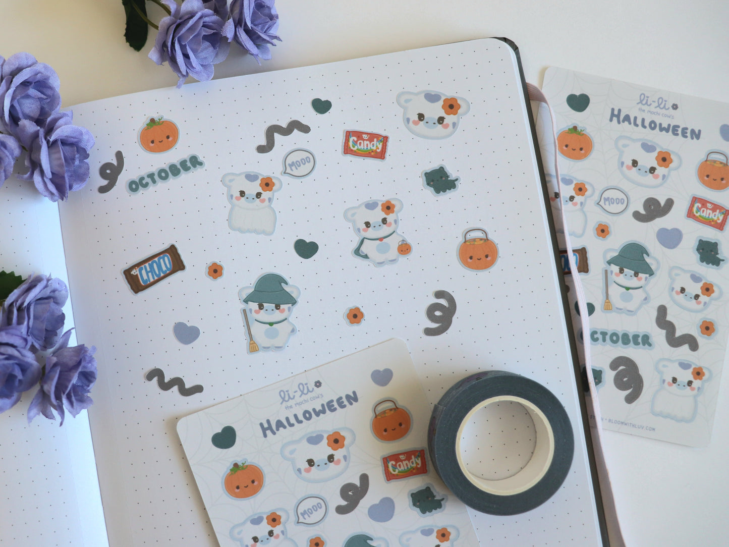 Li-Li's Halloween Deco Sticker Sheet